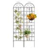 2 Pack 50 x 218 cm Metal Garden Trellis for Outdoor Climbing Plants