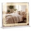 Vanity Mirror Lighted Makeup Mirror with 3 Color Dimmable Lighting Modes-S