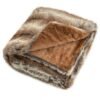 780GSM Soft Plush Fuzzy Luxury Faux Fox Fur Blanket