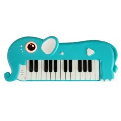 25-Key Kids Piano Keyboard Elephant Shape Toy Digital Piano with Built-in Music-Blue