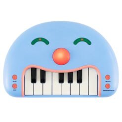 13-Key Kids Piano Keyboard Interactive Toy Digital Piano with Smiling Face-Blue