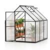 180 x 180CM Large Walk-in Aluminum Greenhouse-Transparent