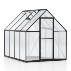 225 x 170CM Large Walk-in Aluminum Greenhouse-Transparent
