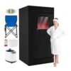 Portable Steam Sauna Box Extra-Large Tent 3L/1200W Fast-Heat Steamer-Black