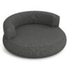 Inflatable Couch Inflatable Lounger Air Sofa with Detachable Cover-Grey