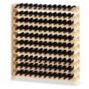 120 Bottles Wine Rack 10-Tier Stackable Wine Storage Stand-Natural