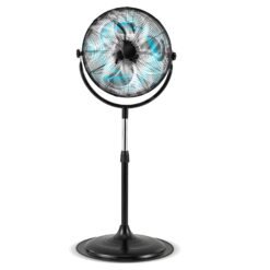 High Velocity Pedestal Fan Industrial Adjustable with 3 Speeds and 360° Tilt-Black
