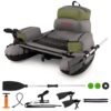 Inflatable Fishing Float Tube Portable Fishing Boat with Shoulder Straps-Green