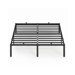 150 x 200 cm Metal bed frame with under bed storage for modern guest rooms Ink Black
