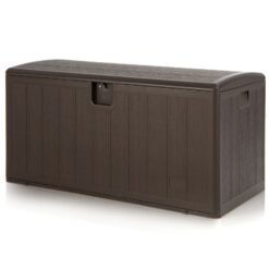 400L Outdoor Storage Deck Box wIth Lockable Cover