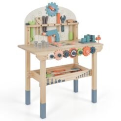 Kids Play Tool Workbench with Rich Tool Set and Realistic Accessories