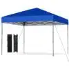 300 x 295 cm Pop up Canopy Tent with Portable Carrying Bag and Wind Ropes-Blue