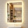 80 x 60 CM Rectangular Wall Vanity LED Bathroom Mirror with Anti-fog
