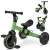 5-In-1 Toddler Bike Kids Balance Bike with Removable Pedals-Green