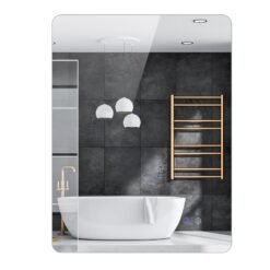 80 cm x 60 cm Rectangle LED Lighted Mirror Wall Mounted Mirror