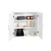 Wall Cabinet Storage Cabinet with Adjustable Shelves Cloud White