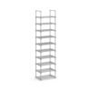Shoe Rack 10-Tier Metal Shoe Storage Organiser 30 x 45 x 174 cm Grey