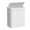 Laundry Hamper with Lid with Handles White