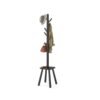 Coat Rack Stand Free Standing Hall Tree with 8 Hooks 170.5 cm Tall Natural Beige