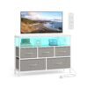 Chest of Drawers Storage Unit Non-Woven Fabric Dove Grey