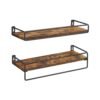 Spice Rack Set of 2 Vintage Brown and Black