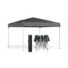 3m x 3m Pop Up Gazebo for Garden and Patio with UV Protection Dark Grey