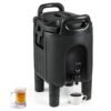 10 L Insulated Beverage Dispenser with Handles and Two-Stage Faucet-Black