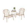 Garden Bistro Set, 3 Pieces, Acapulco Chairs