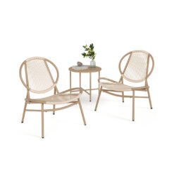 Garden Bistro Set, 3 Pieces, Acapulco Chairs