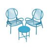 3-Piece Garden Bistro Set Lake Blue