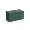 38 x 76 x 38 cm Foldable Small Storage Ottoman Retro Green