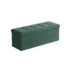 38 x 110 x 38 cm Foldable Small Storage Ottoman Retro Green