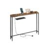Slim Console Table with Charging Station