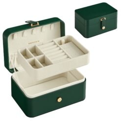 2-Layer Jewellery Storage for Larger Accessories Forest Green