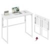 One-Piece Desktop Top 80 x 40 cm with Rounded Edges Snow White