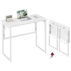 One-Piece Desktop Top 80 x 40 cm with Rounded Edges Snow White