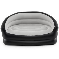 Indoor Air Sofa with Flocked Surface and Repair Patches-Grey