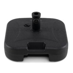 Fillable Square Patio Umbrella Base Heavy-Duty Stand with 3 Couplers-Black