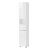 Tall Bathroom Storage Cabinet With Adjustable Shelves and Drawer, White