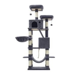 Multi-Level Cat Tree Tower with Scratching Posts, Scratching Ramp