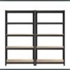 5-Tier Shelving Units Set of 2, Steel Shelving Unit for Storage, for Garage