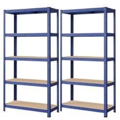 5-Tier Shelving Units Set of 2, Steel Shelving Unit for Storage