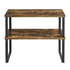 Set of 2 Expandable Cupboard Shelf Organisers, Stackable Spice Rack for Kitchen