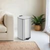 Trash Can, 8-Gallon Trash Bin, Stainless Steel Kitchen Garbage Can