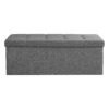 Storage Ottoman Bench, 38 x 110 x 38 cm, End of Bed Bench