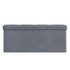 Storage Ottoman, Foldable Ottoman Foot Rest, 38 x 110 x 38 cm
