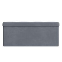 Storage Ottoman, Foldable Ottoman Foot Rest, 38 x 110 x 38 cm