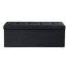 Storage Ottoman, Foldable Velvet Storage Bench, 2 Extra Storage Boxes