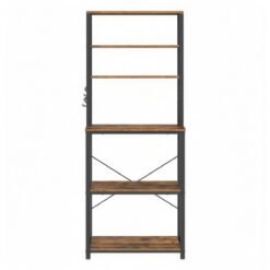 Industrial-Style Kitchen Storage Unit, 40 x 60 x 167 cm, Brown