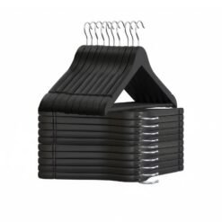 Solid Wood Hanger, Set of 20, with Shoulder Grooves